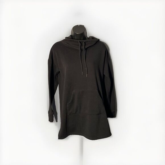 Tahari Sleepwear Sweatshirt Oversized Cozy Plush Cowl  Neck Drawstring XS - Picture 1 of 6